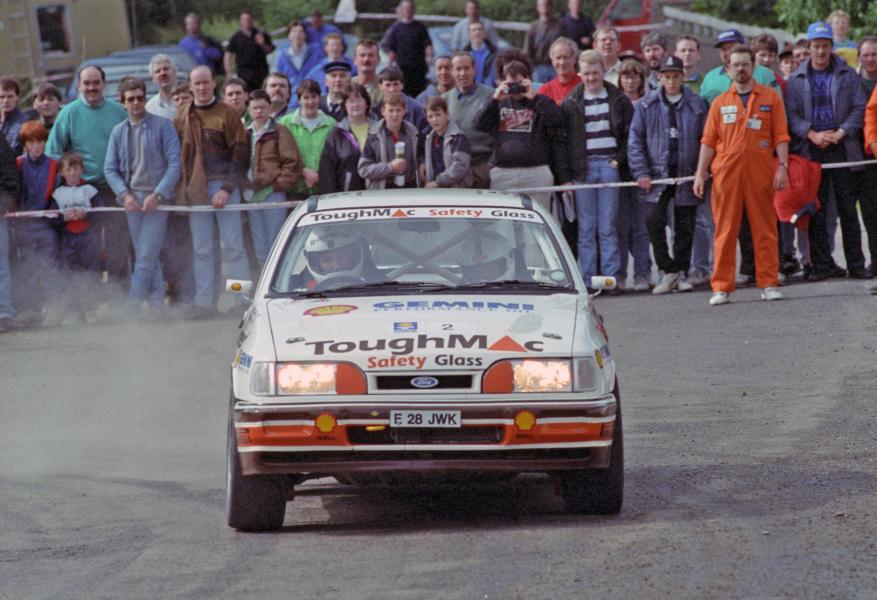 Ex Bertie Fisher Sierra Cosworth restored for Rally of the Lakes