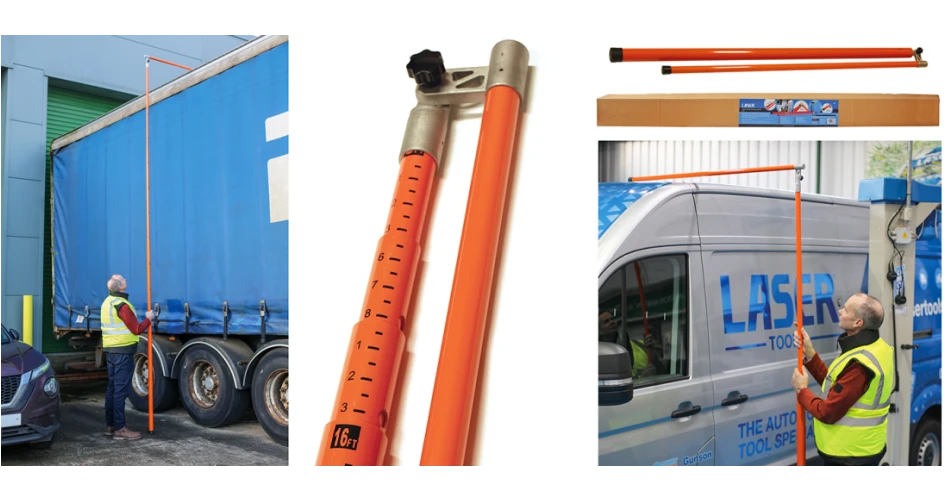 Check vehicle height with Vehicle Height Measuring Stick from Laser Tools