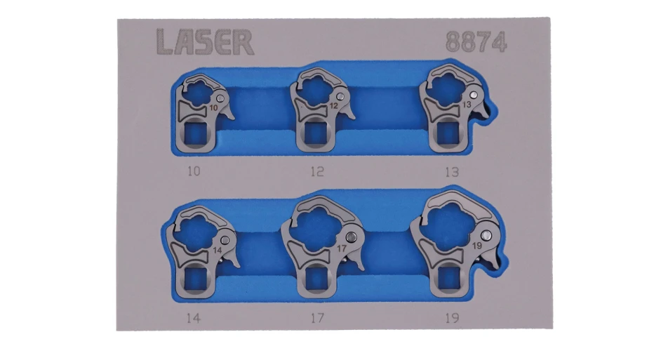 Versatile ratchet flare nut wrenches from Laser Tools