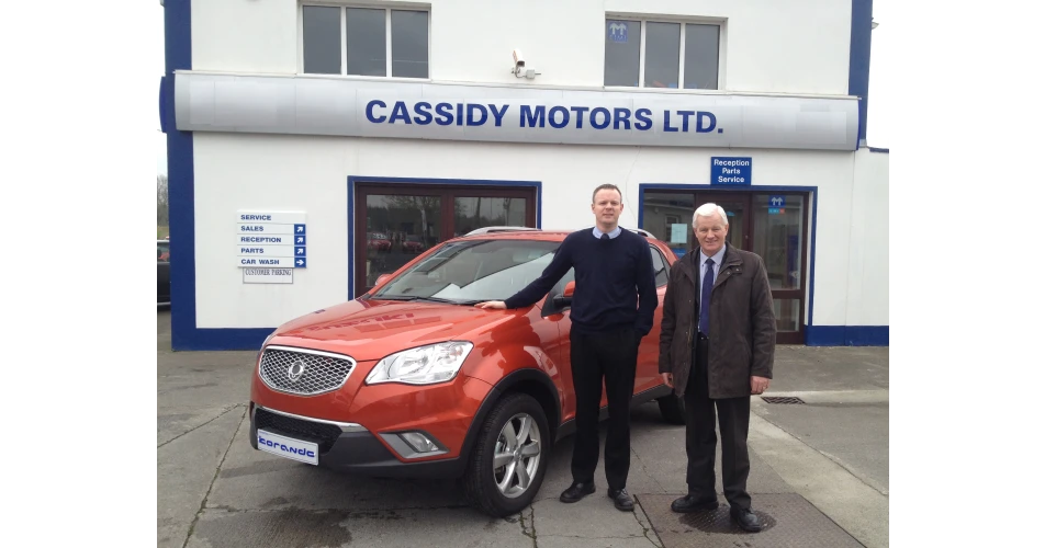 SsangYong sign Cassidy&#39;s of Charlestown