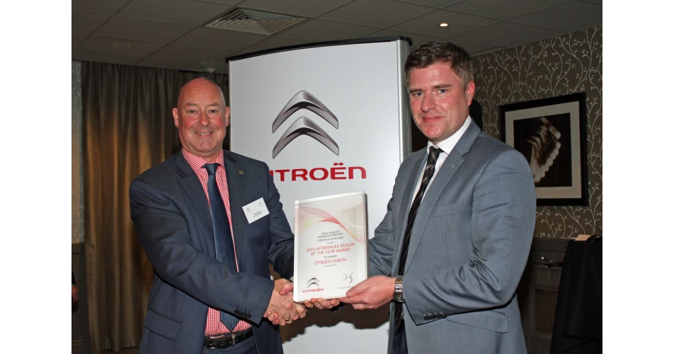 Citroën Dublin named Aftersales Dealer of the Year Award 2015