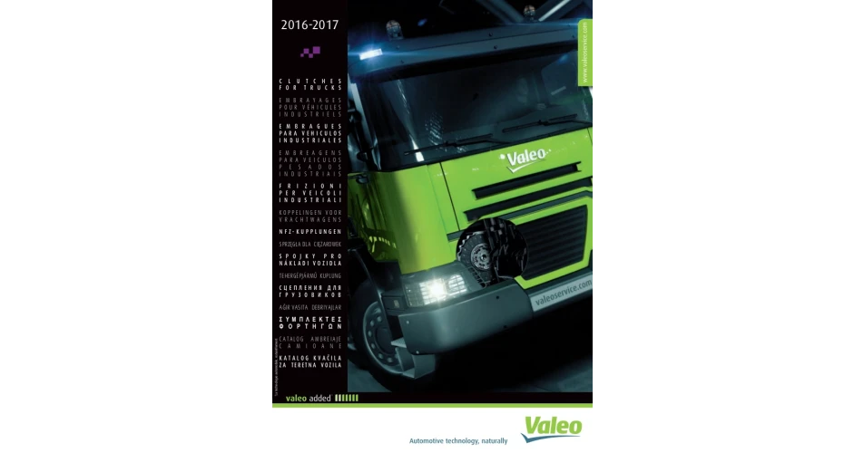 Valeo unveils new 2016-17 CV clutch catalogue<br />
