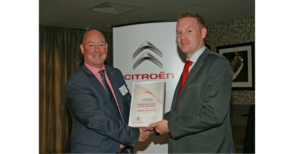 Conway Motors, Castlebar, crowned Citro&euml;n &amp; DS&nbsp;Ireland Dealer of the Year 2015<br />
<br />
