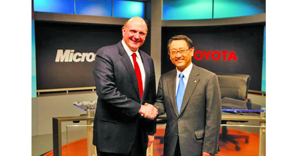 Microsoft & Toyota in partnership