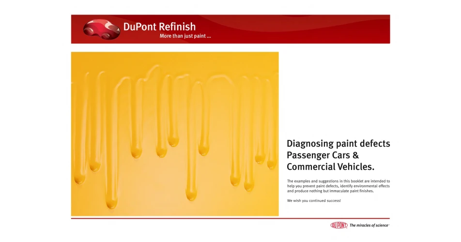 DuPont advice on avoiding paint defects