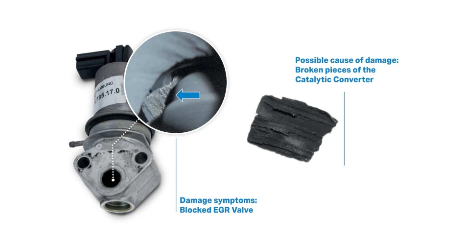 EGR Fault due to foreign bodies from exhaust