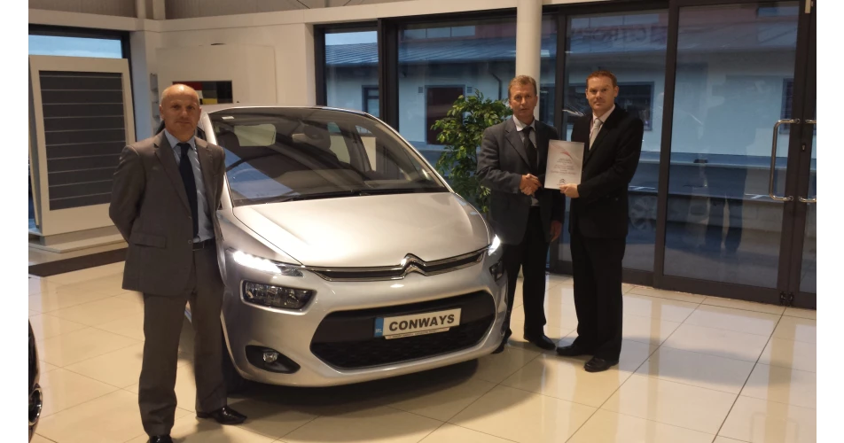 Edward Conway Motors named Citroen Dealer of the Year