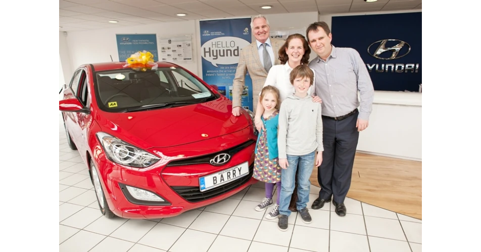 Barry drives away with new Hyundai i30