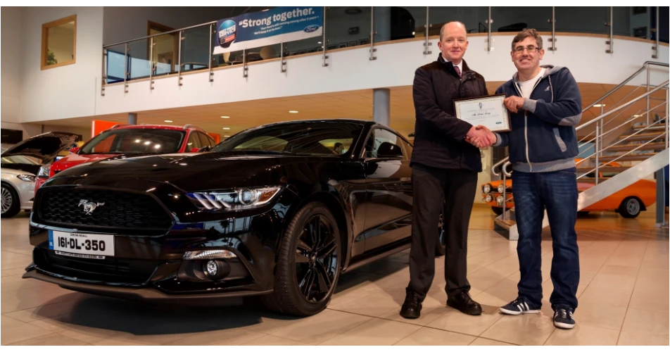 Ireland's 1st Mustang sold by Hegarty's Auto Serivces, Letterkenny