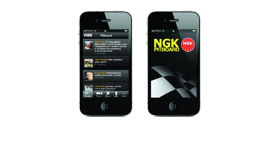 F1 in your pocket with the NGK Pitboard