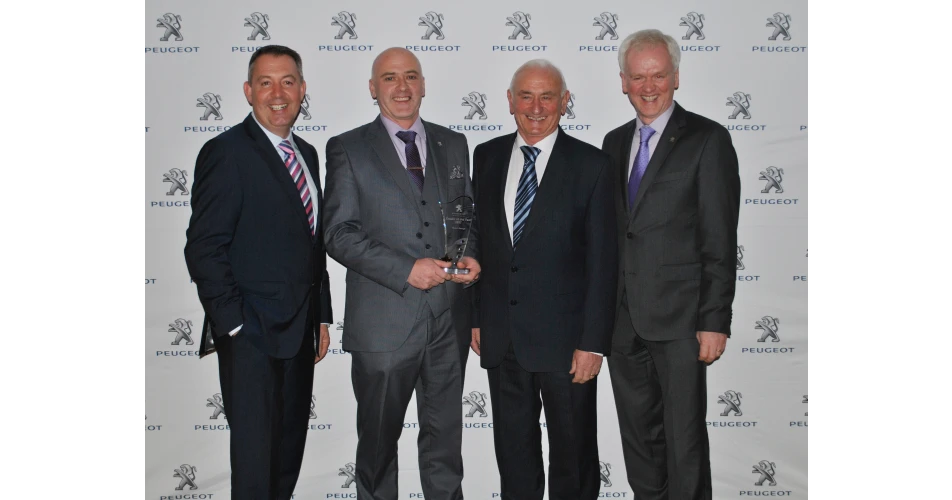 Reen's of Rathmore are Peugeot Dealer of the Year