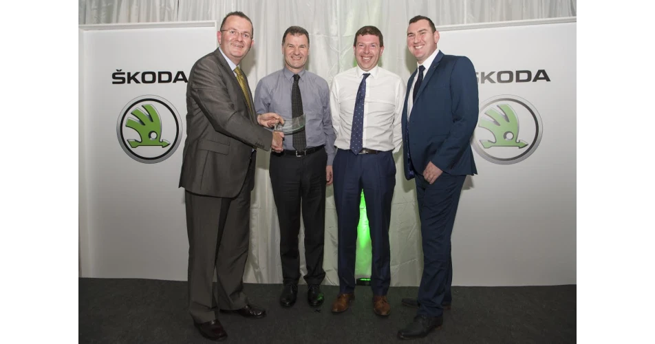 Finbarr Galvin receives Skoda National Aftersales Award 