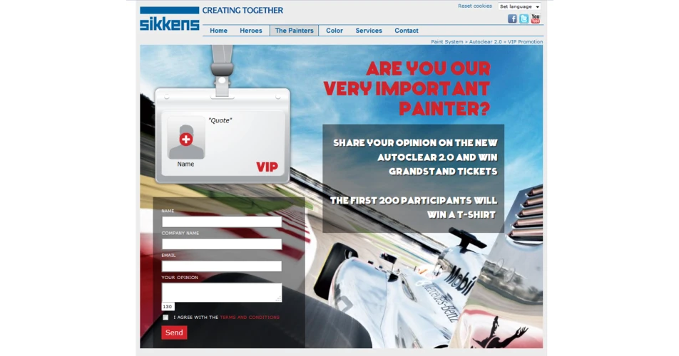 Be a Grand Prix VIP with Sikkens Autoclear 2.0