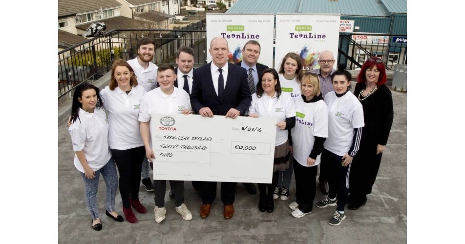 Toyota donate to Teen-Line Ireland&nbsp;