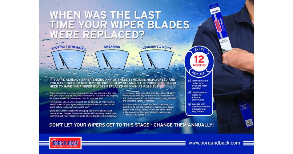 First Line urges wiper replacement to combat changing weather&nbsp;