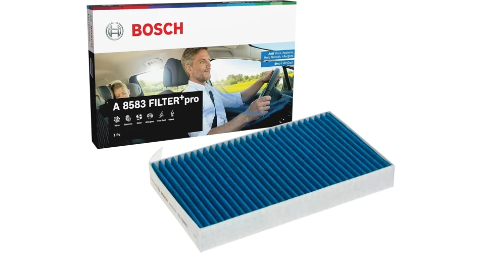 Comprehensive HEV and EV cabin filter coverage from Bosch