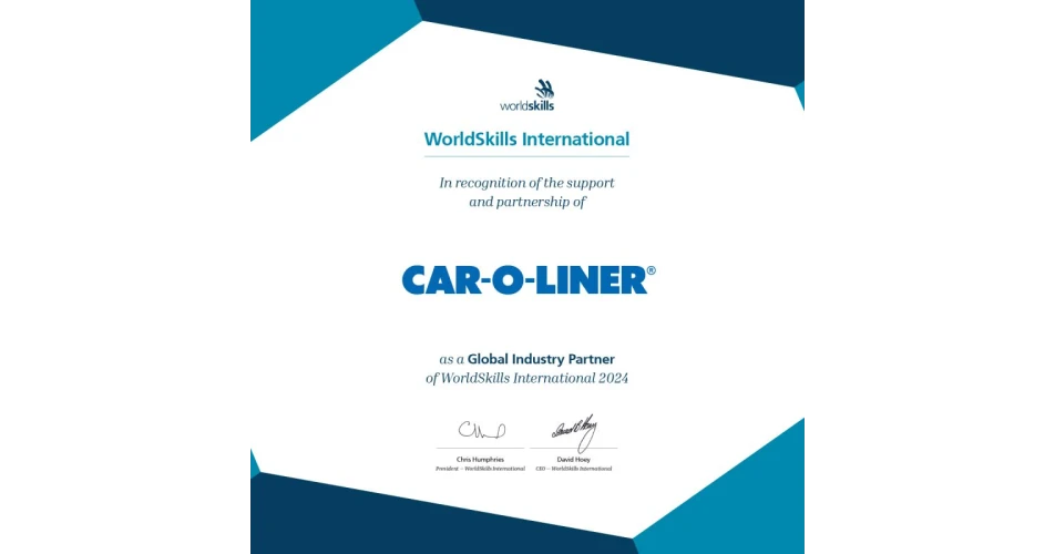 Car-O-Liner recognised as a Global Industry Partner of WorldSkills International 2024