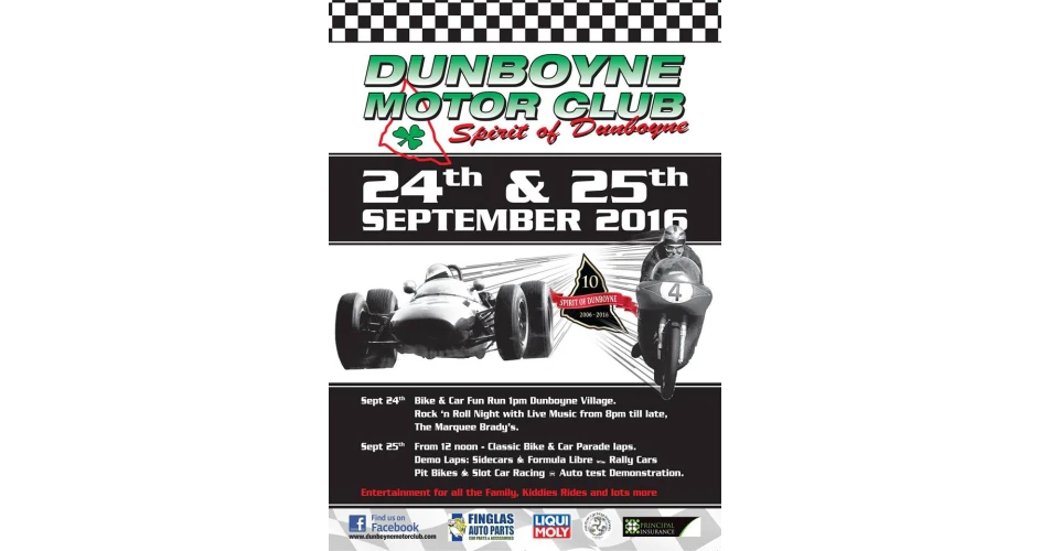 Spirit of Dunboyne Motorsport Festival returns in September