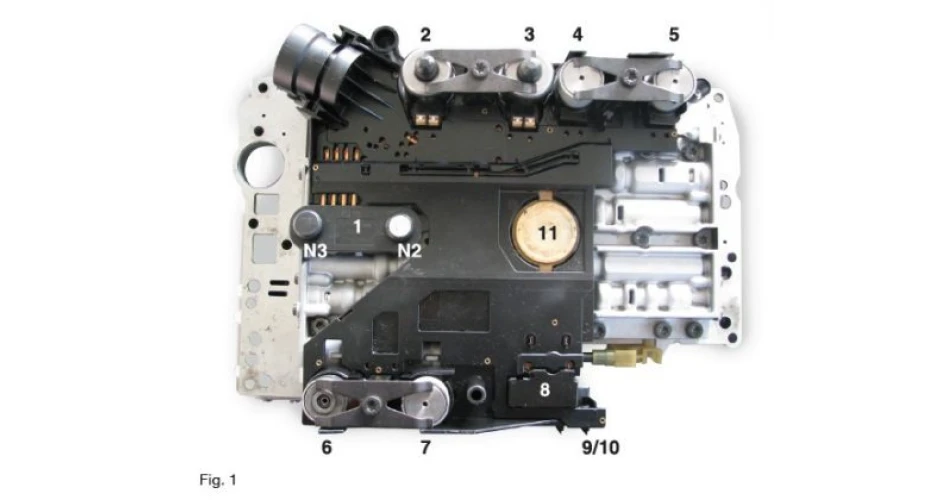 Replacing the conductor plate - Mercedes 5G-Tronic 