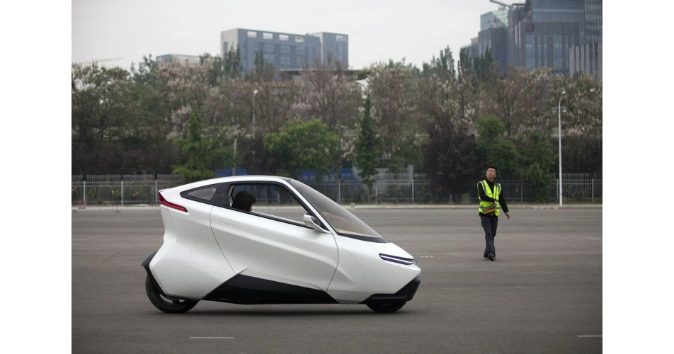 Two-Wheeled Car on test in China