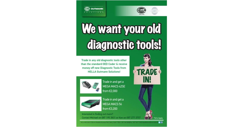 HELLA Ireland offers diagnostic tool trade-in