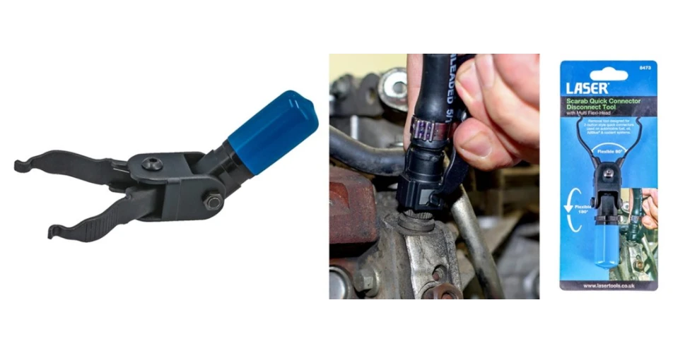 Easy-to-use fuel-line disconnect tool from Laser