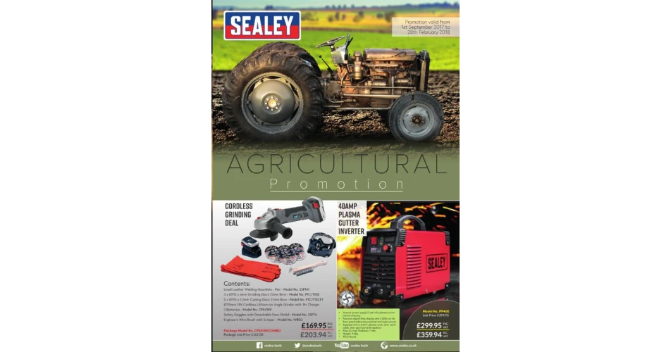 Sealey launches Agricultural promotion 