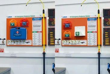 EV workshop Emergency Response Stations from Laser 